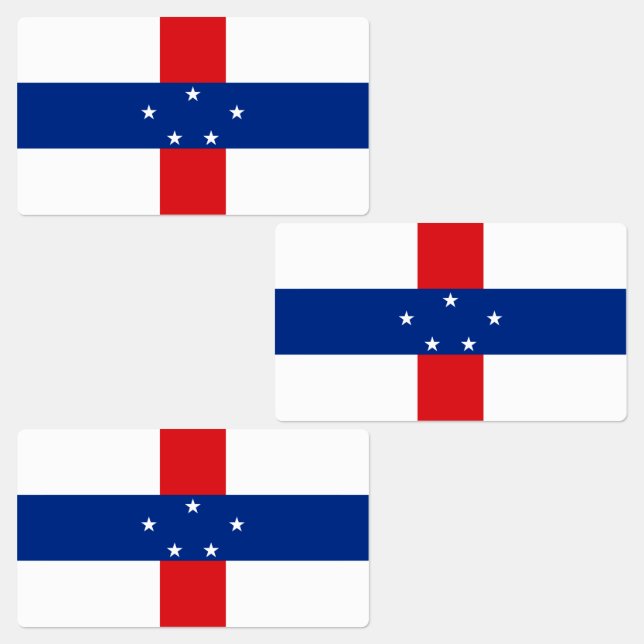 Étiquettes Drapeau des Antilles néerlandaises (Groupe)