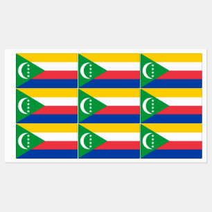Étiquettes Drapeau des Comores