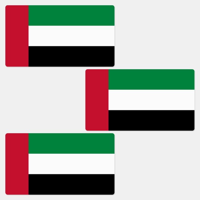 Étiquettes Drapeau des Émirats arabes unis (Groupe)