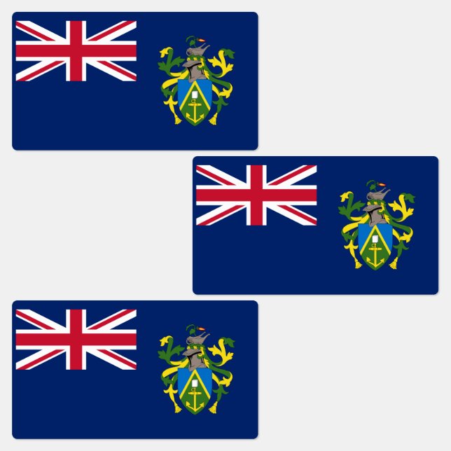 Étiquettes Drapeau des îles Pitcairn (Groupe)