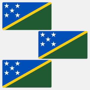Étiquettes Drapeau des Îles Salomon