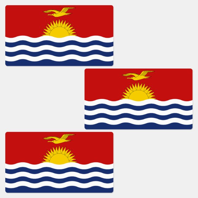 Étiquettes Drapeau des Kiribati (Groupe)