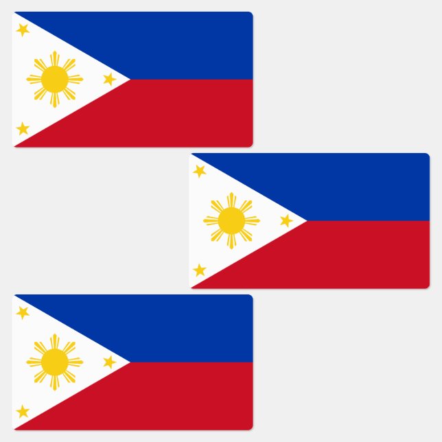 Étiquettes Drapeau des Philippines (Groupe)