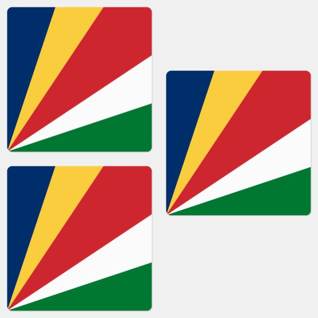 Étiquettes Drapeau des Seychelles (Groupe)