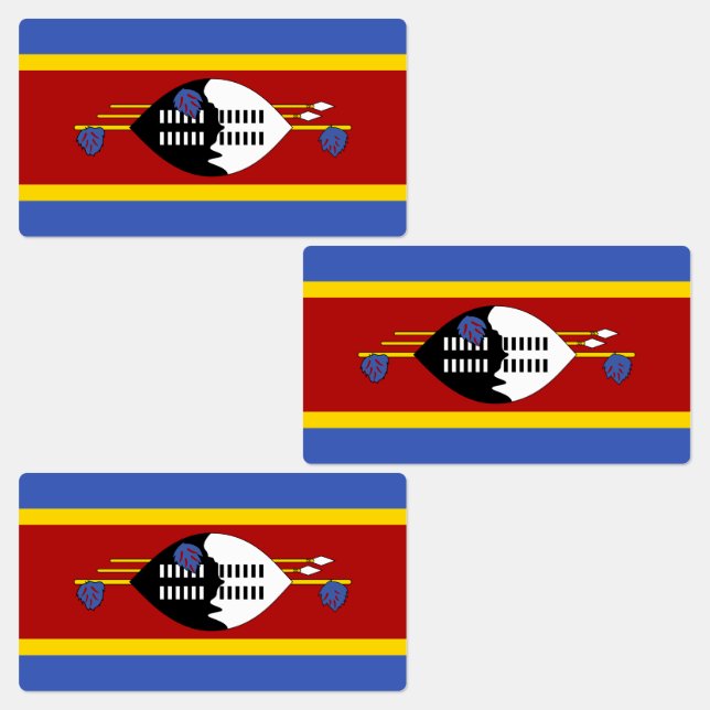 Étiquettes Drapeau d'Eswatini (Groupe)