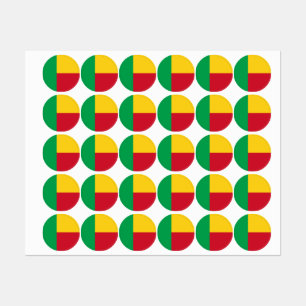 Étiquettes Drapeau du Bénin