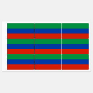 Étiquettes Drapeau du Daghestan