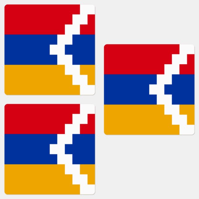 Étiquettes Drapeau du Haut-Karabakh (Groupe)