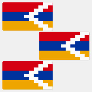 Étiquettes Drapeau du Haut-Karabakh