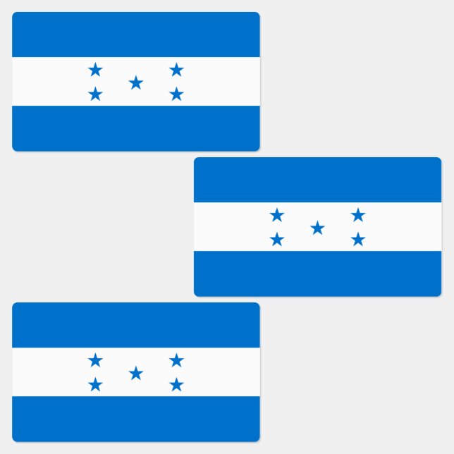 Étiquettes Drapeau du Honduras (Groupe)