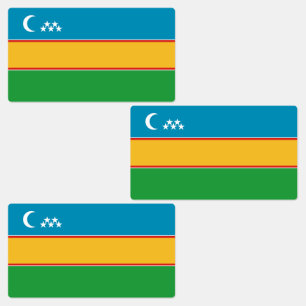 Étiquettes Drapeau du Karakalpakstan