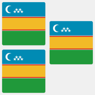Étiquettes Drapeau du Karakalpakstan