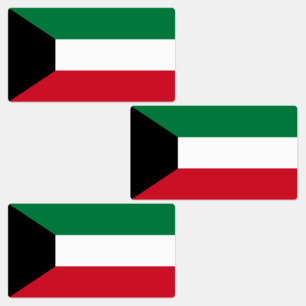 Étiquettes Drapeau du Koweït