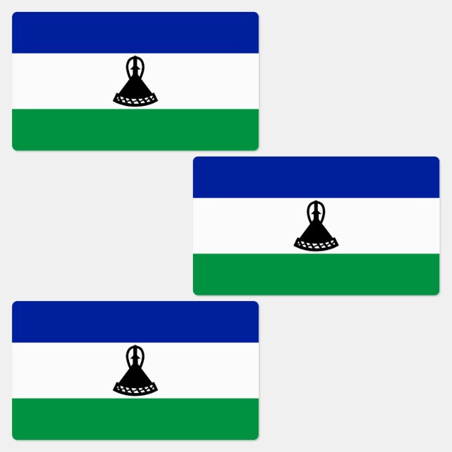 Étiquettes Drapeau du Lesotho (Groupe)