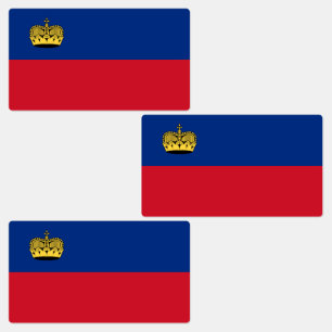 Étiquettes Drapeau du Liechtenstein