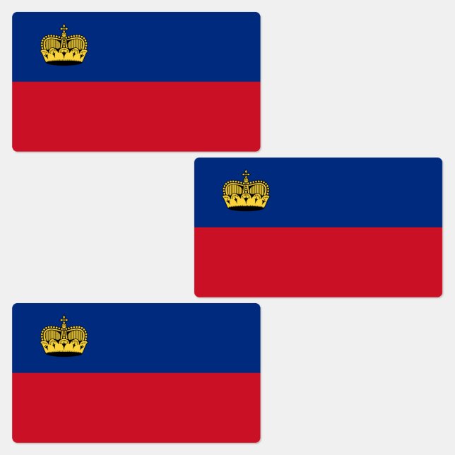 Étiquettes Drapeau du Liechtenstein (Groupe)