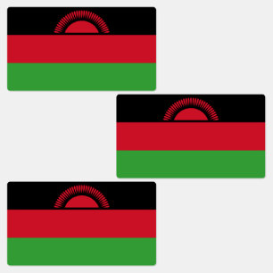 Étiquettes Drapeau du Malawi