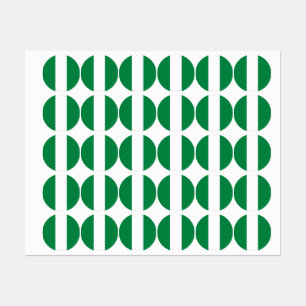 Étiquettes Drapeau du Nigeria