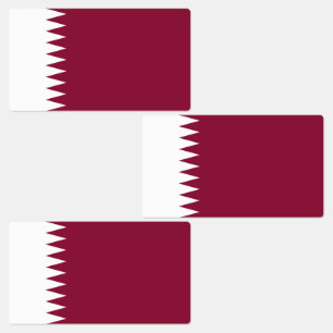 Étiquettes Drapeau du Qatar