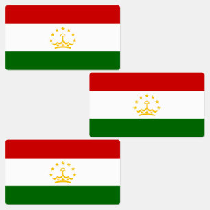 Étiquettes Drapeau du Tadjikistan