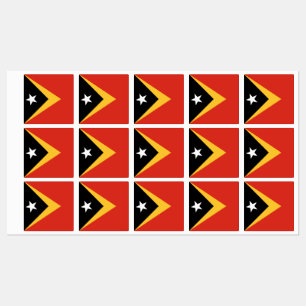 Étiquettes Drapeau du Timor oriental