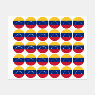 Étiquettes Drapeau du Venezuela