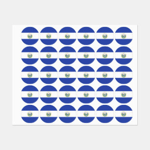Étiquettes Drapeau El Salvador