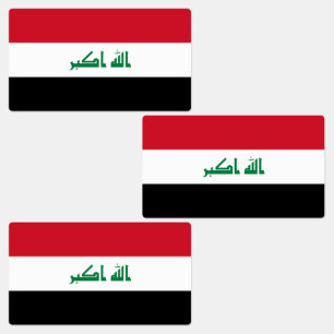 Étiquettes Drapeau Iraq