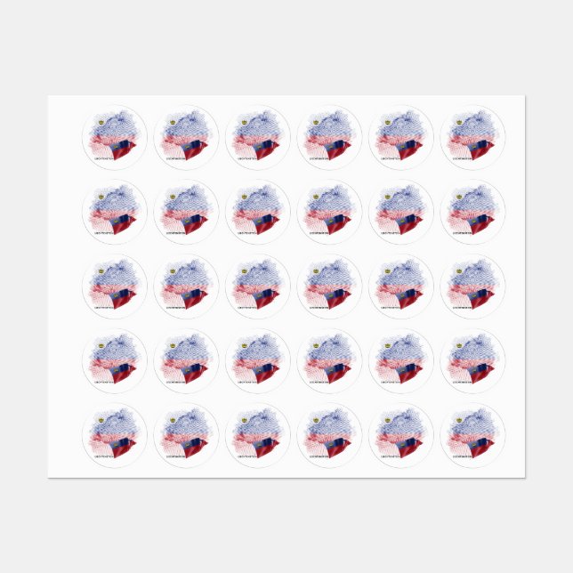 Étiquettes Drapeau USA (Feuille)