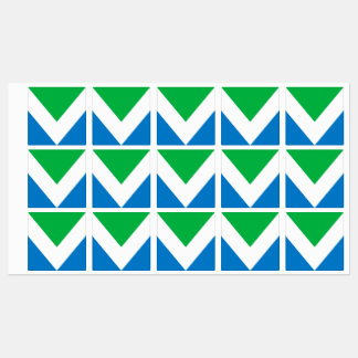 Étiquettes Drapeau végétal international