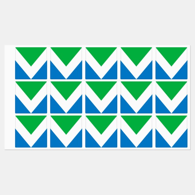 Étiquettes Drapeau végétal international (Feuille)