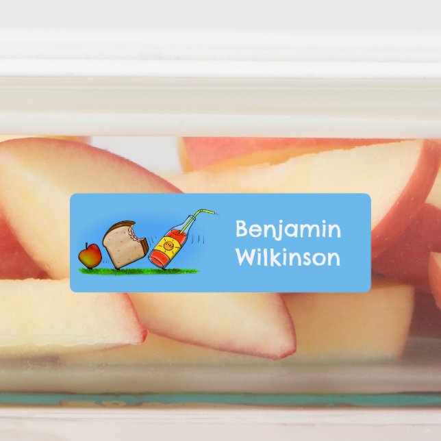 Étiquettes Drôle animateur de fourmis pique-nique personnalis (Apposé)