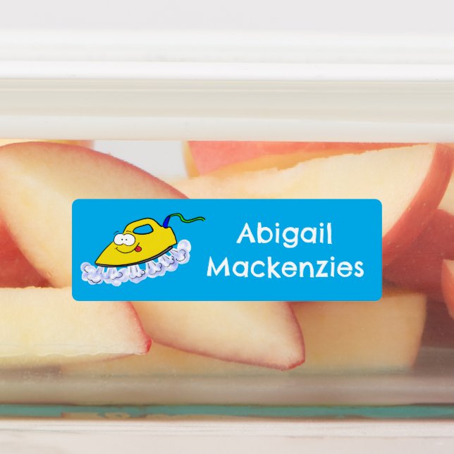 Étiquettes Drôle dessin animé linge de fer personnalisé (Apposé)