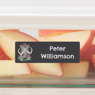 Étiquettes Drôle mammouth laineux dessin personnalisé