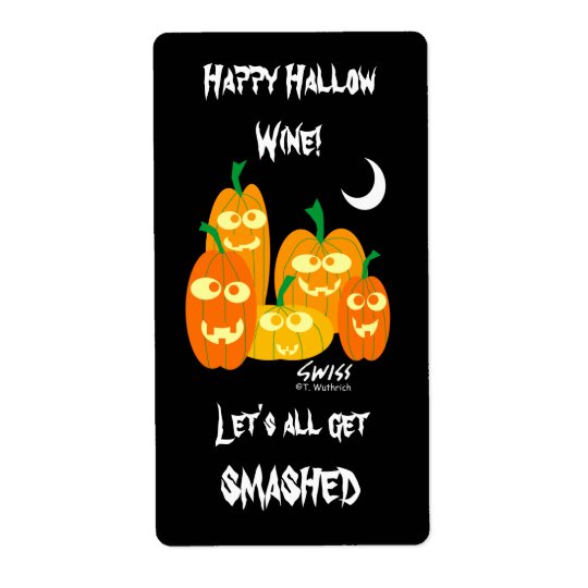 Étiquettes drôles de vin ou de bière de Halloween