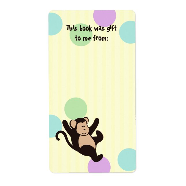 Étiquettes du livre singe (Devant)