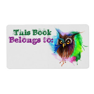 Étiquettes du livre Watery Wood Owl