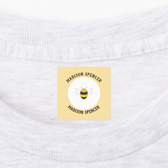 Étiquettes du nom de l'abeille en fer pour la gard (Apposé)