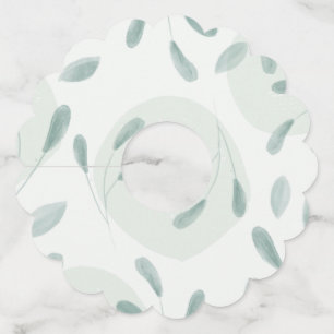 Étiquettes échancrées pour verres de vin