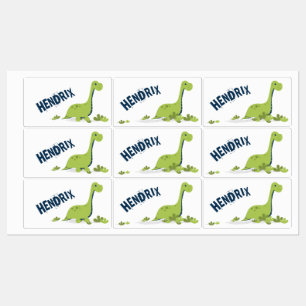Étiquettes École de dinosaures personnalisée mignonne