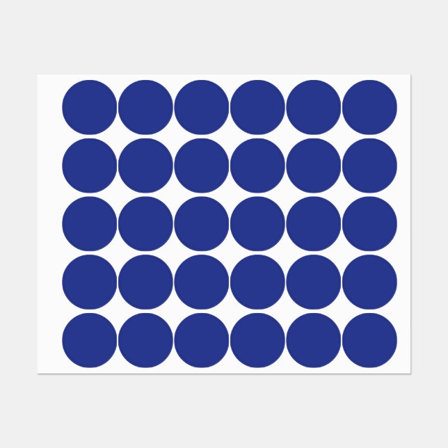 Étiquettes Élégance des Fêtes Royale Bleue (Feuille)