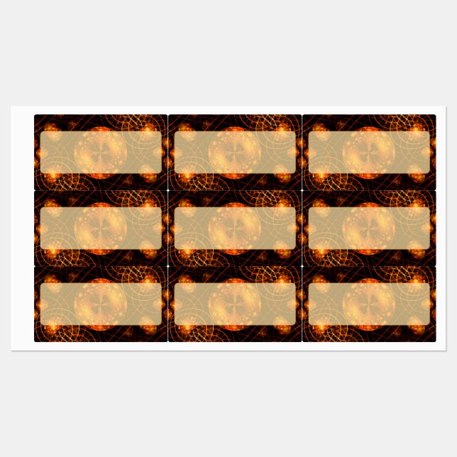 Étiquettes Elegant Classic Boho Modern Gold #901 Wedding (Feuille)