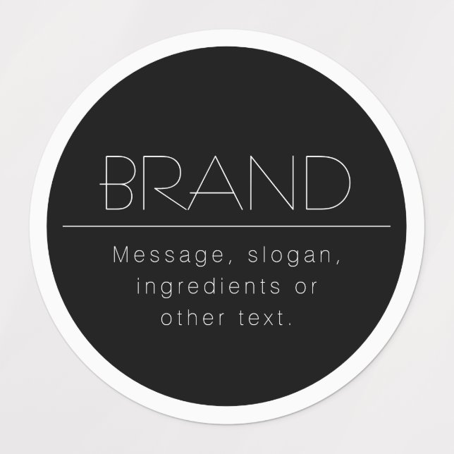 Étiquettes Elégant look Bordure imperméable (Design 2)