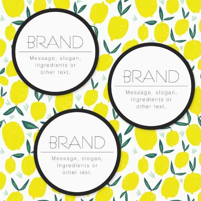 Étiquettes Élégant minimaliste imperméable (Créateur téléchargé)