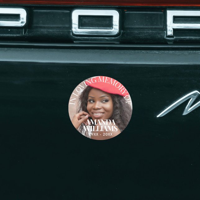 Étiquettes Élégant Photo Funéraire imperméable Favoriser Stic (Créateur téléchargé)