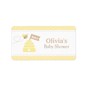 Étiquettes élégantes et mignonnes pour Baby Shower