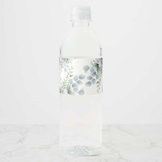 Étiquettes élégantes pour bouteilles d'eau de mari (Devant)