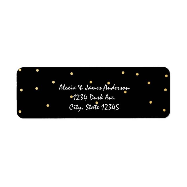 Étiquettes élégantes pour invitations avec feuille (Devant)