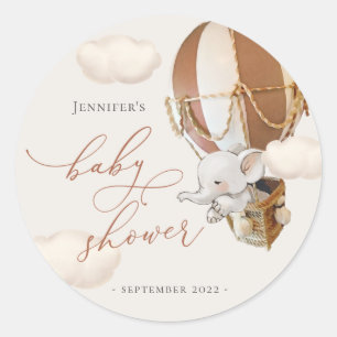 Étiquettes Elephant Favor ! Baby shower