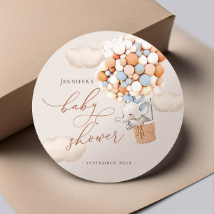 Étiquettes Elephant Favor ! Baby shower Classic Ro